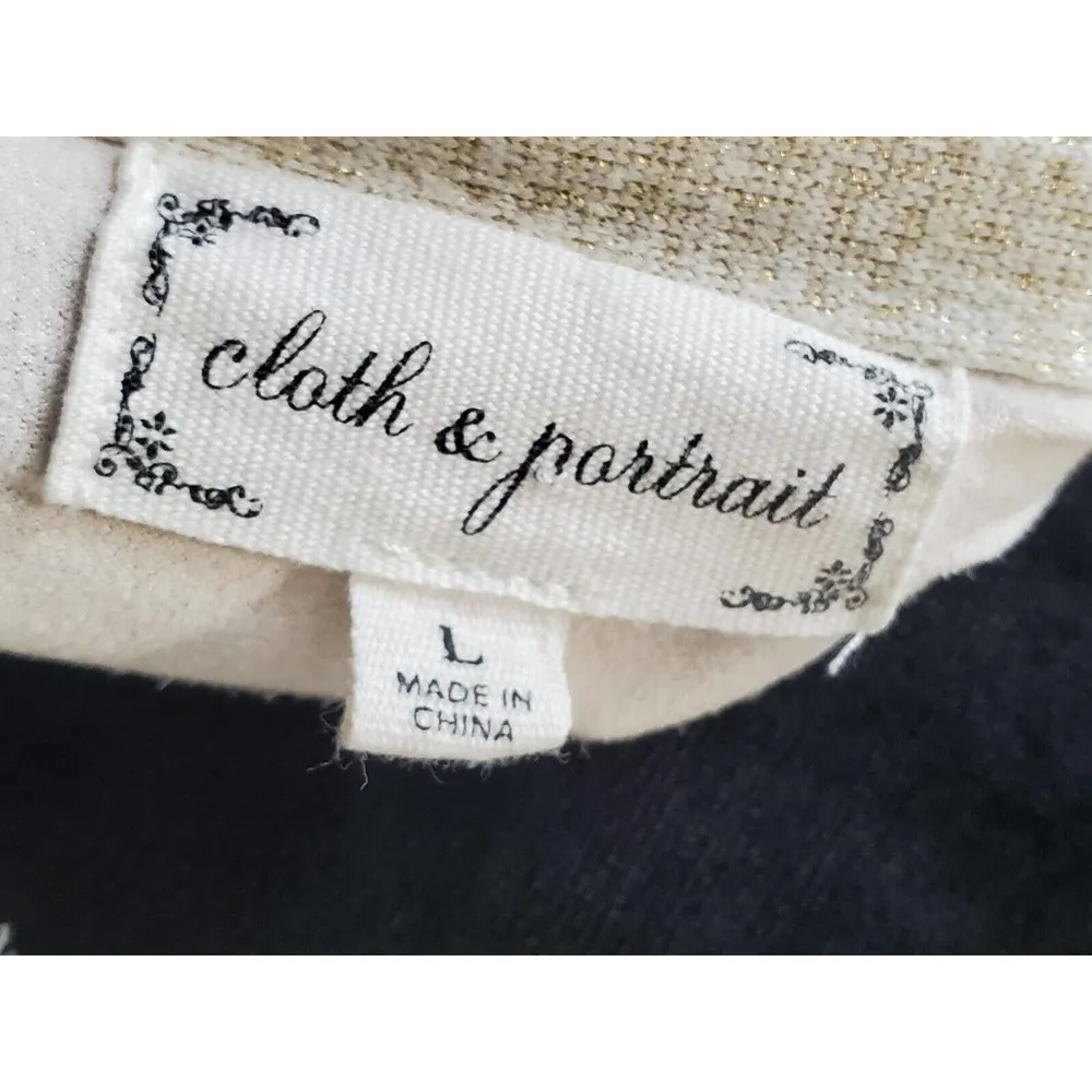 Cloth & Portrait Women's Floral Polyester Long Sleeve Open Front Cardigan Size L Size L - Image 8