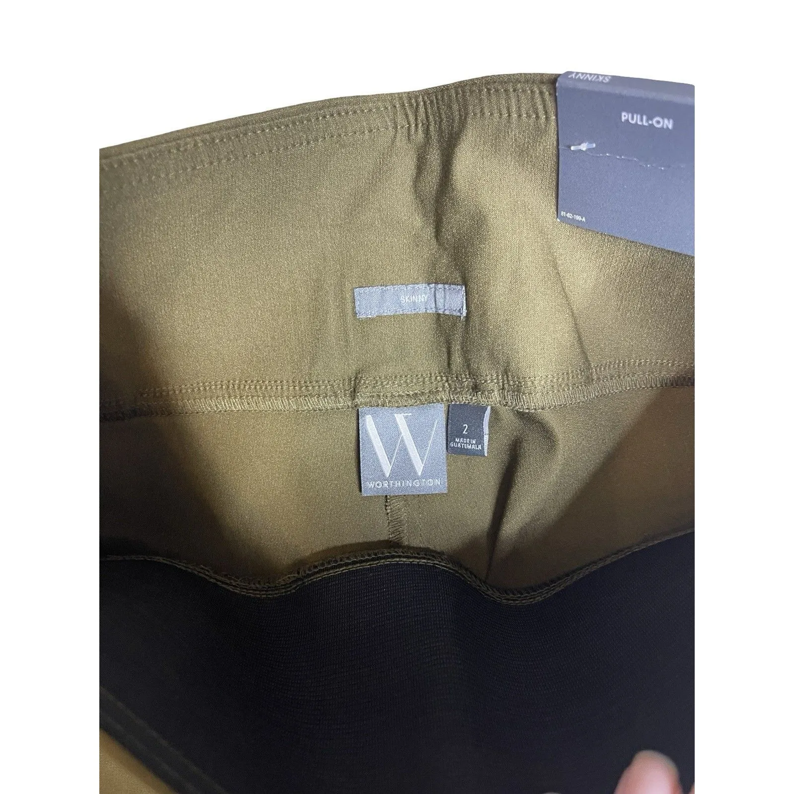 Worthington New with tags Pants Pull on Skinny Leggings Green Women Size 2 - Image 4
