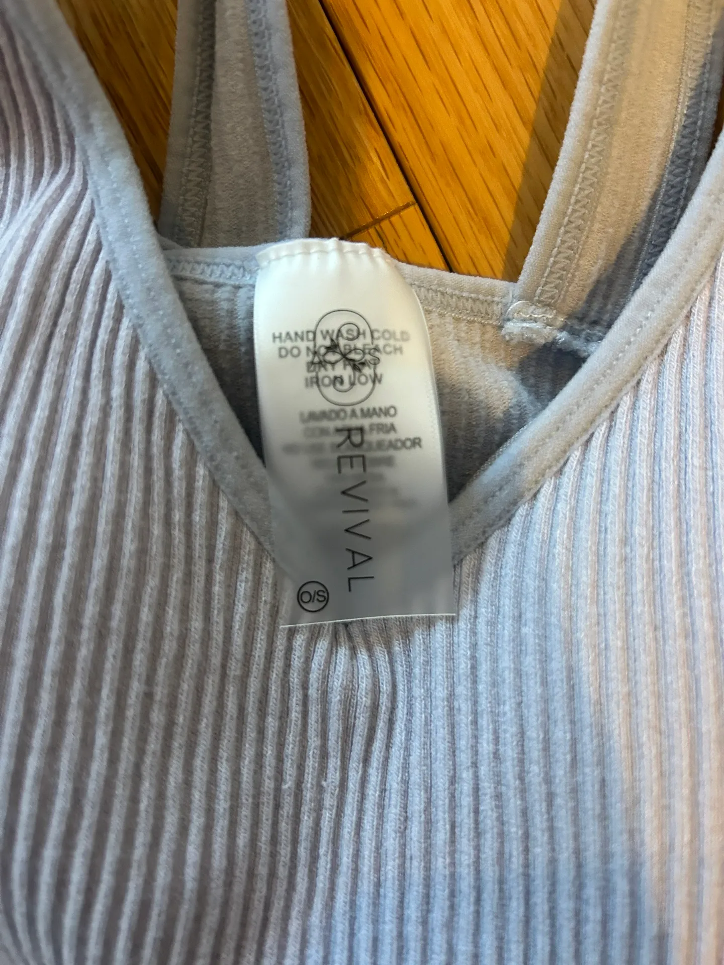 Cropped ribbed tank top - Image 2