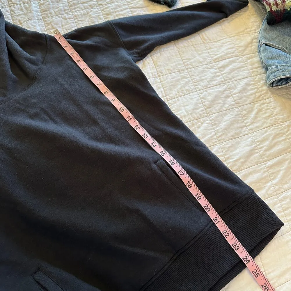 ZYIA Oh So Soft Funnel Neck Hoodie Sweatshirt NEW Black XS - Image 7