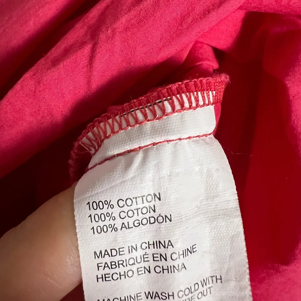 Peter Som Pink Puff Sleeve Tiered Puff Sleeve Poplin Midi Dress Size 4 - Image 16