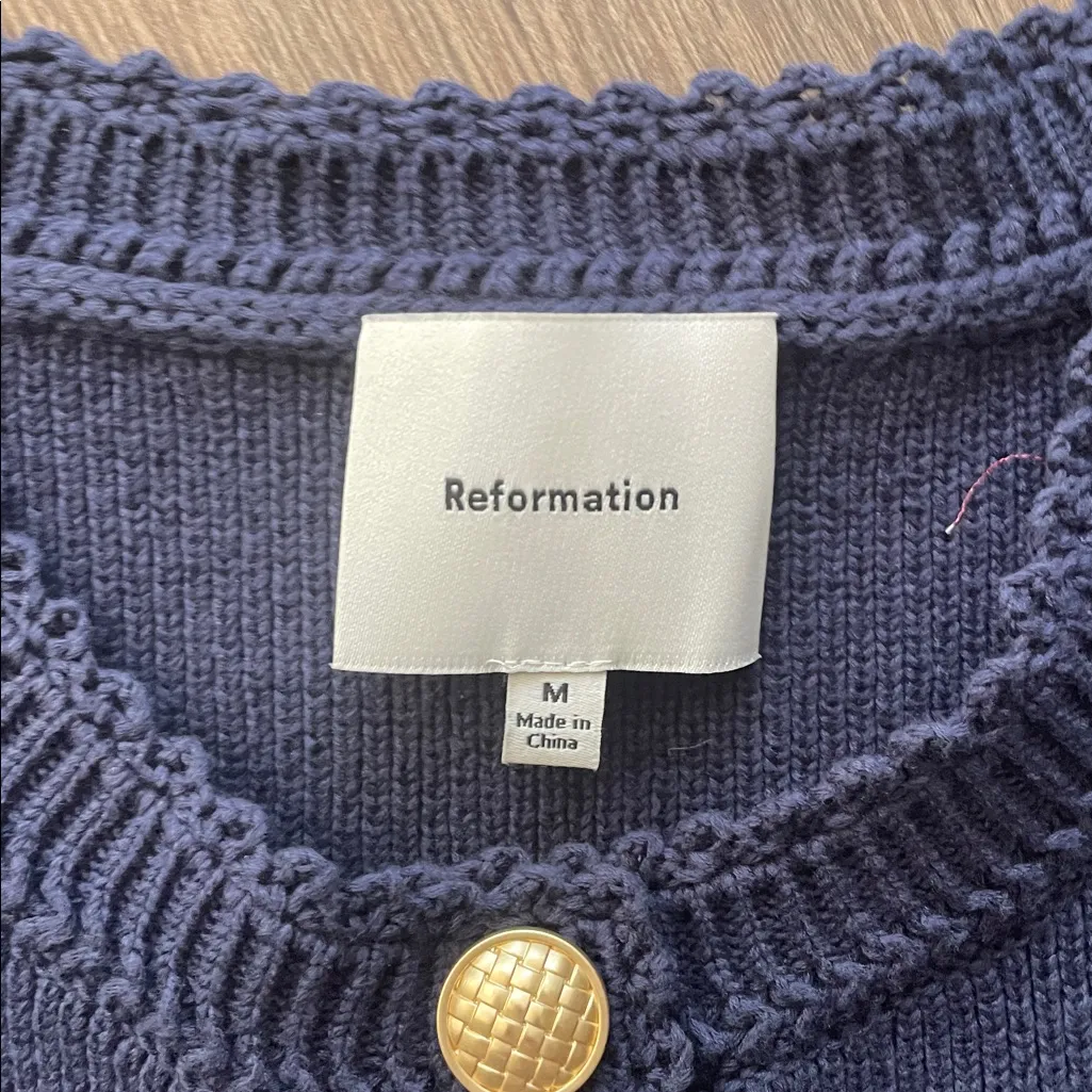 Reformation Catalina Cotton Mini Dress - Image 6