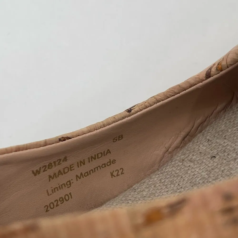 COLE HAAN Wedge Size 5 Cork Sandals Heels Espadrille Slingback Classic Summer - Image 3