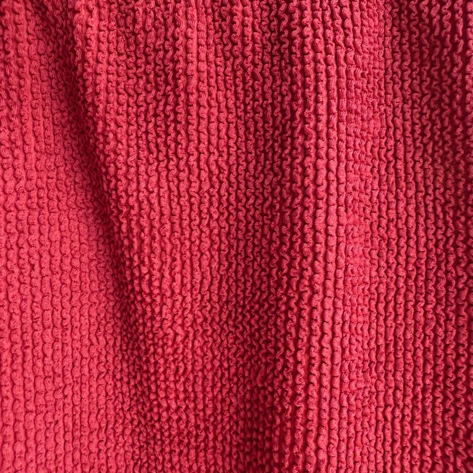 Kona Sol Crinkle Ribbed Scoop Tie Back Swimsuit in Burgundy Red Size Medium NWT - Image 8