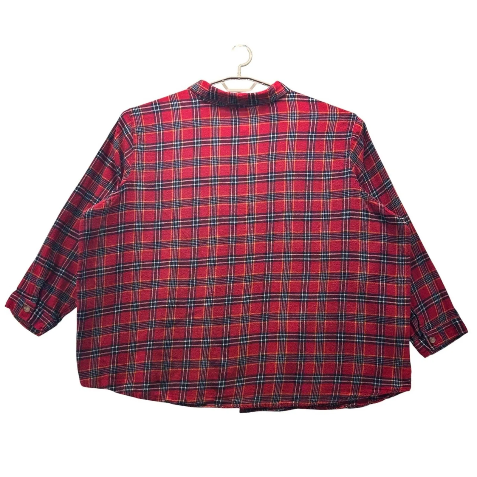 Woman Within Button Up Shirt Red 5X - Image 2