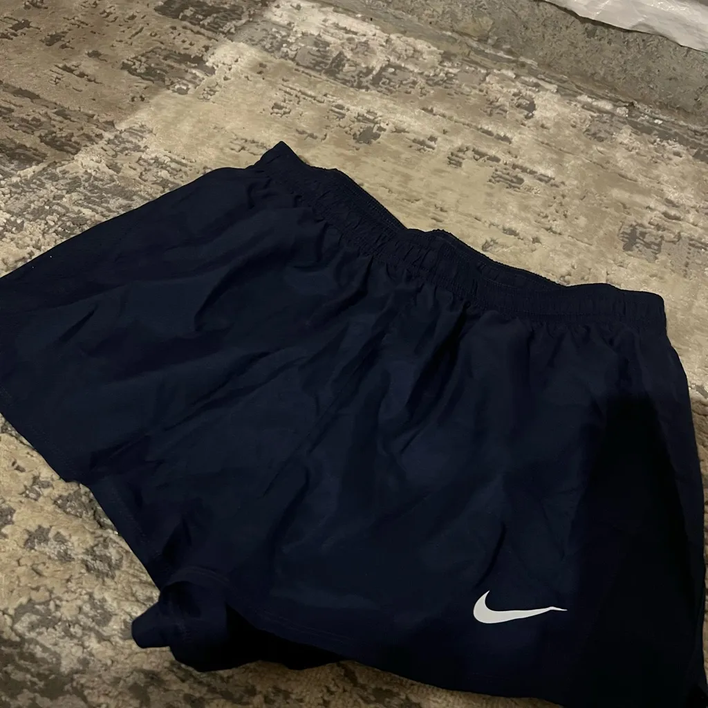 Nike NWT  Navy Blue Team 10k Running Shorts Size Medium - Image 3