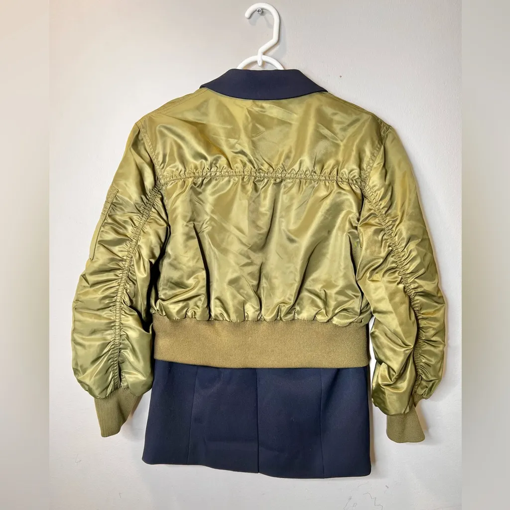 Veronica Beard Bromley Bomber Dickey Jacket  Coat Navy Size Small - Image 10