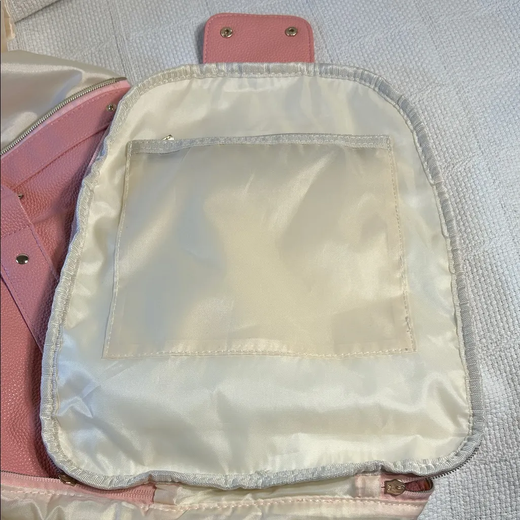 Luhxe Pink Leather Duffel Bag/Garment Bag - Image 9