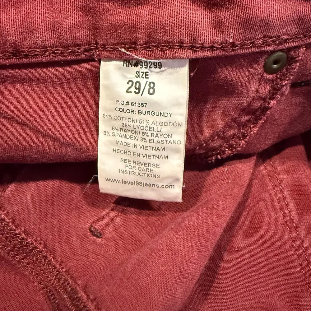 Level 99 Anthropologie Women’s Coated Skinny Jeans Size 8 - Image 6