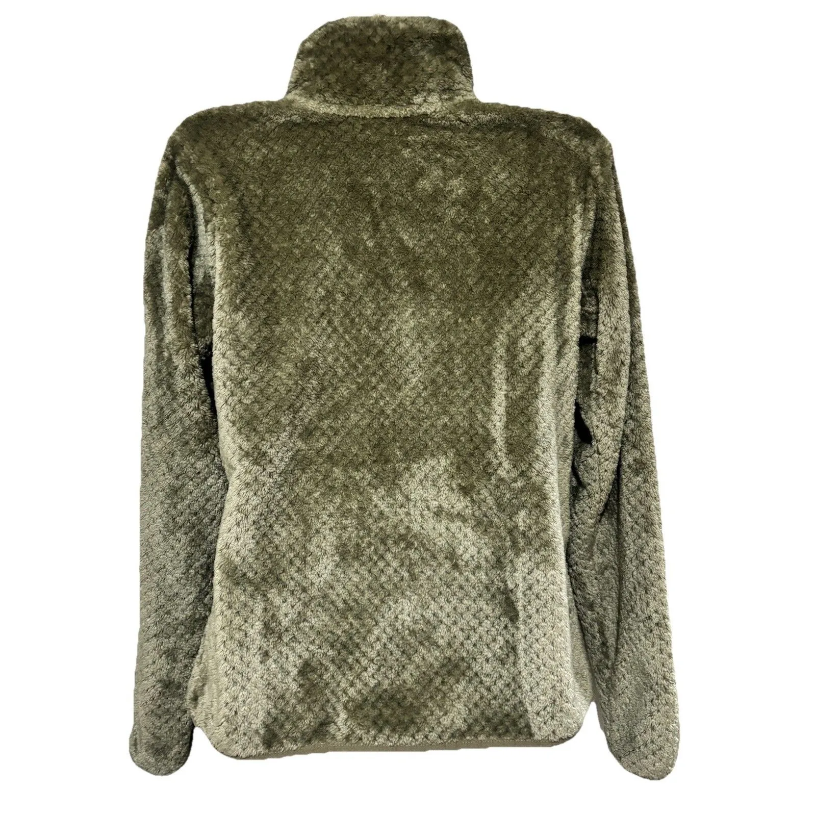 Columbia Fire Side II Green Sherpa Jacket Women's Full-Zip Fleece Lightweight Sm - Image 6