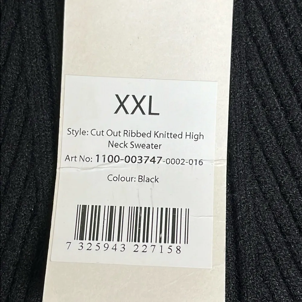 Na-kd cut out ribbed knitted high neck sweater - Image 8