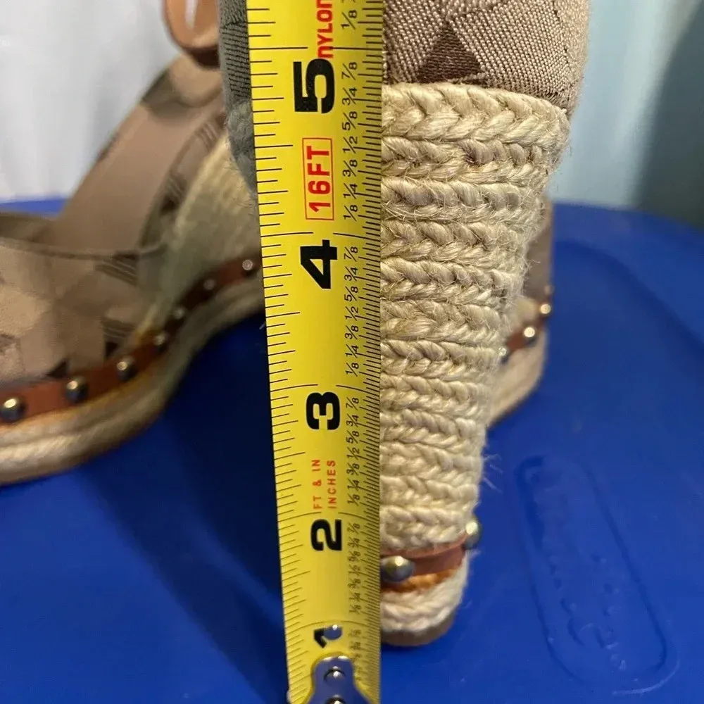 Aldo studded‎ brown wedges - Image 7