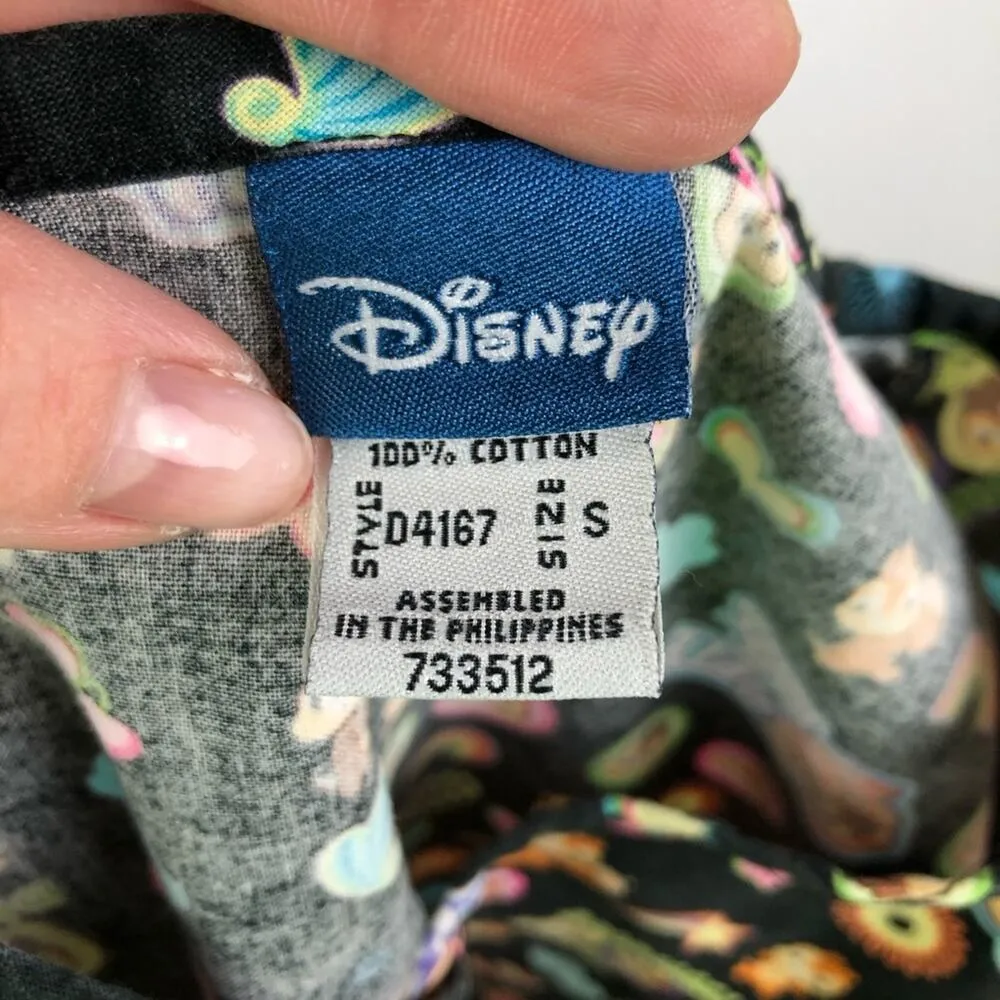 The Wonderful World of Disney Chip N Dale Felling Nutty Medical Scrub Top Small - Image 7