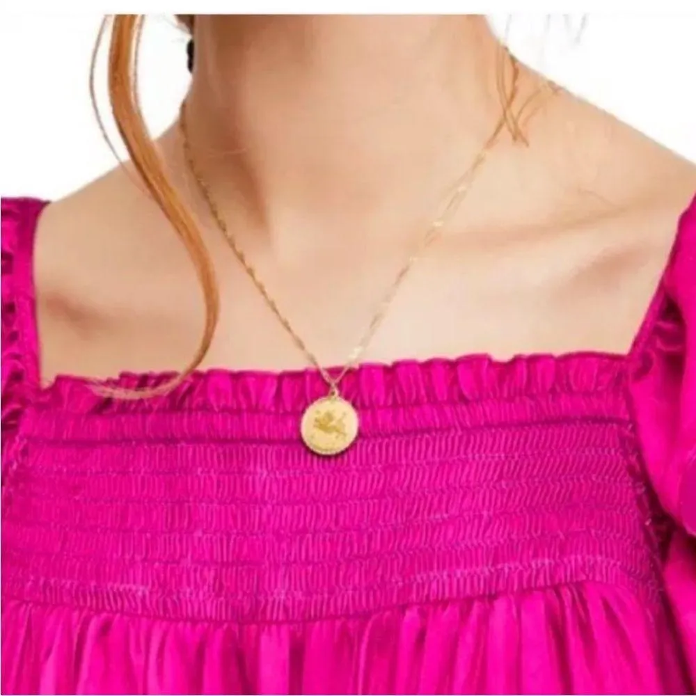 Free People Want Your Love Fuchsia Summer Dress Medium - Image 5