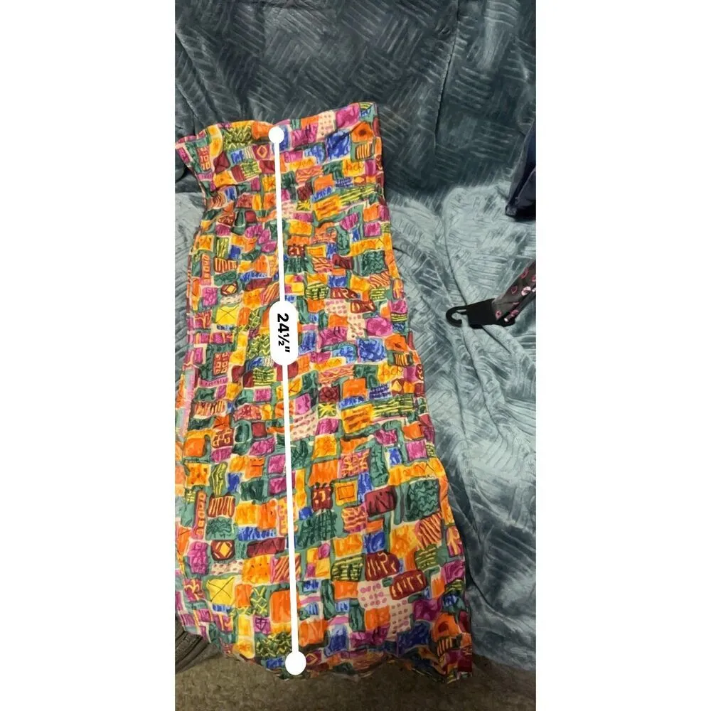 Colorful Patchwork Print Scarf - Image 3