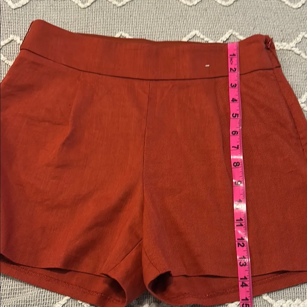 EXPRESS  High Waist Red Shorts - Image 6