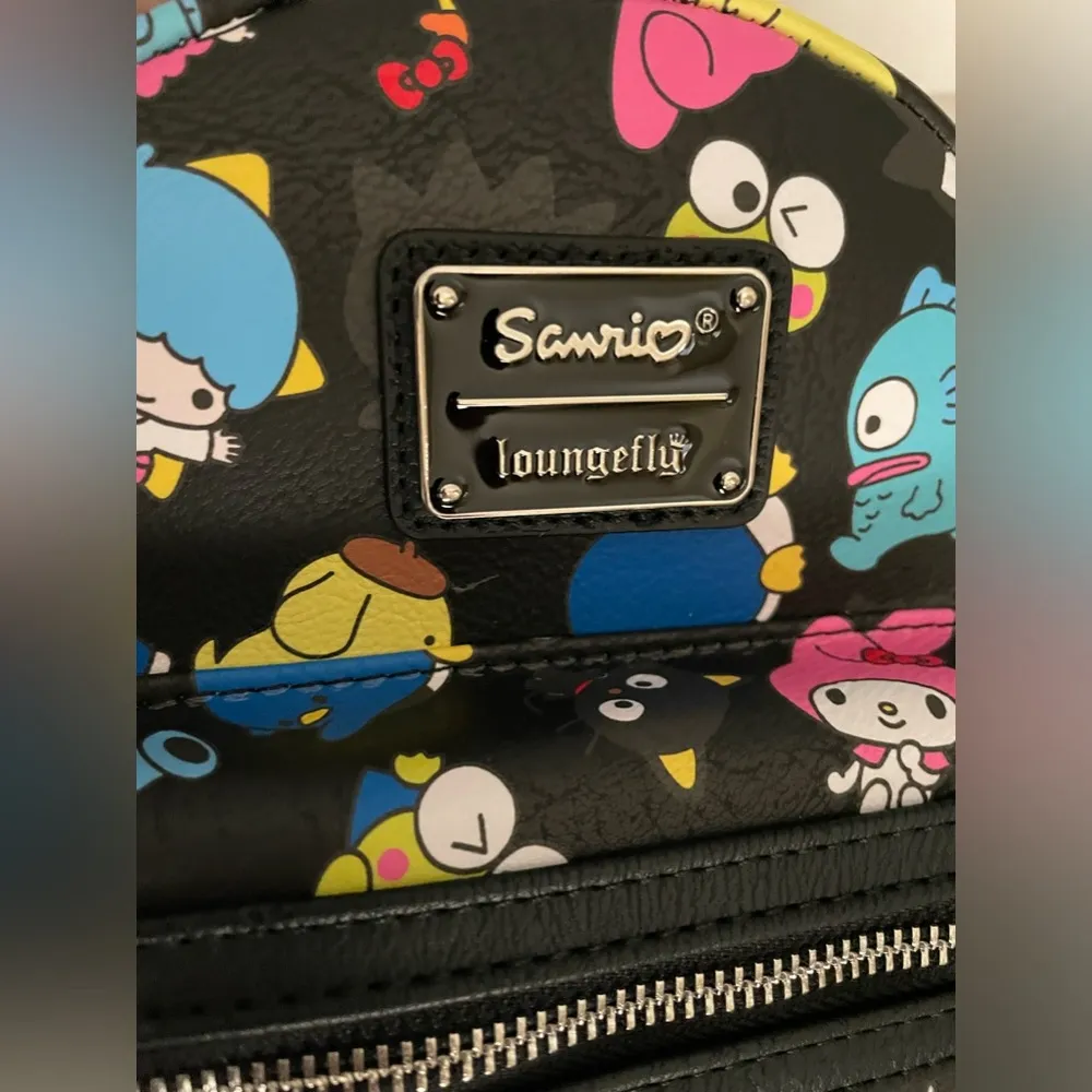 NWT Loungefly Sanrio Hello Kitty Backpack Black Multicolor - Image 4
