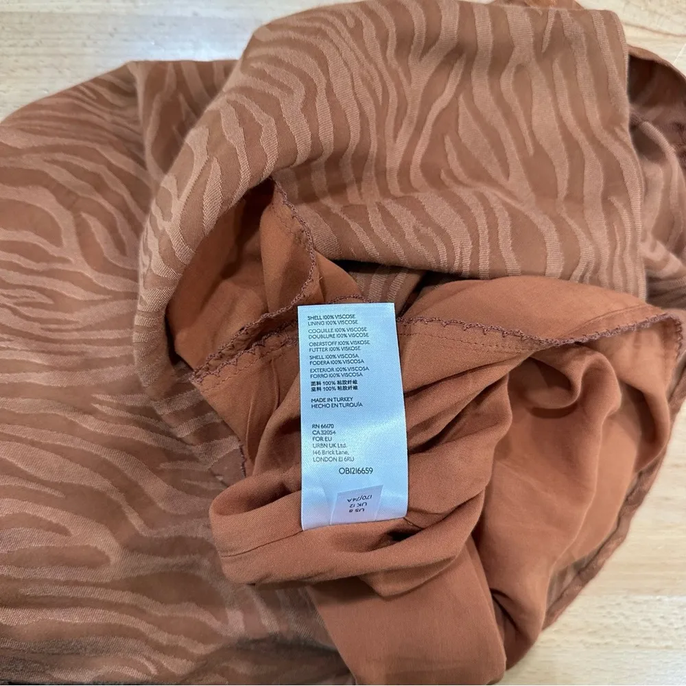 Anthropologie Maeve Tamra Jacquard Midi Skirt Faux Wrap size 8 - Image 7