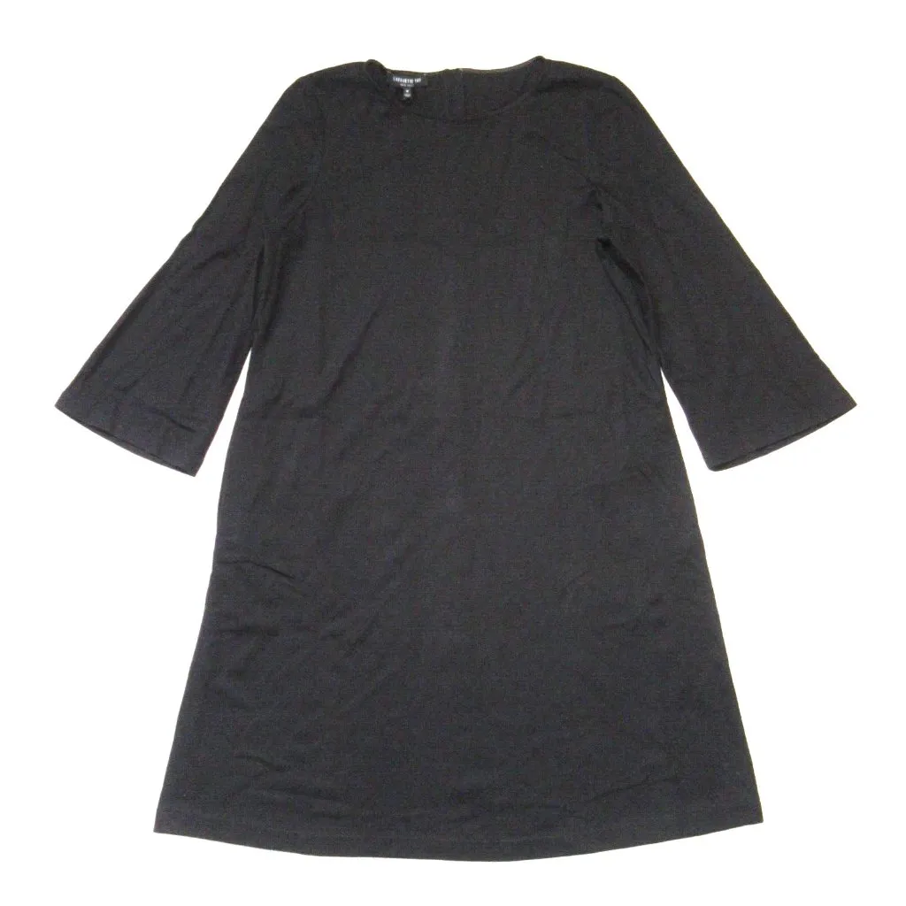 NWT Lafayette 148 New York Shift in Black Lightweight Punto Milano Ponte Dress M - Image 4
