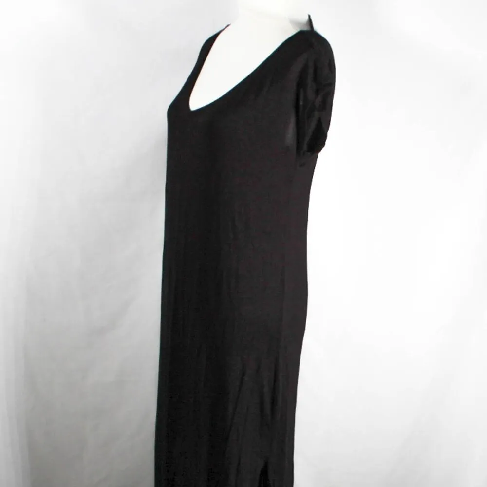 Gothic Summer Witchy Maxi Dress Side Slits Open V Back Size Medium - Image 9