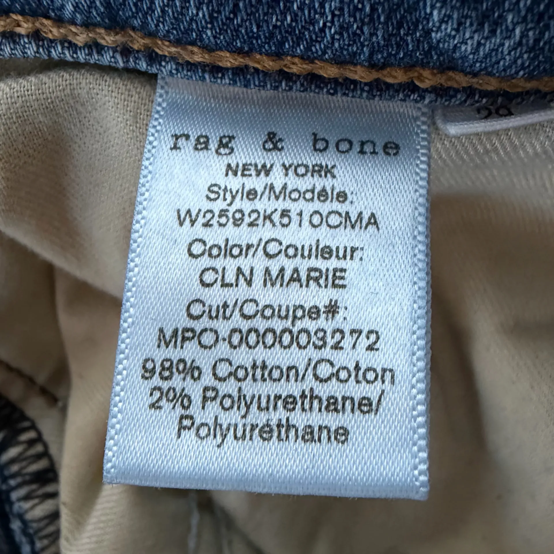 Rag & Bone Dre Low-Rise Ankle Slim Boyfriend Jeans in CLN Marie Wash Size 29 - Image 12