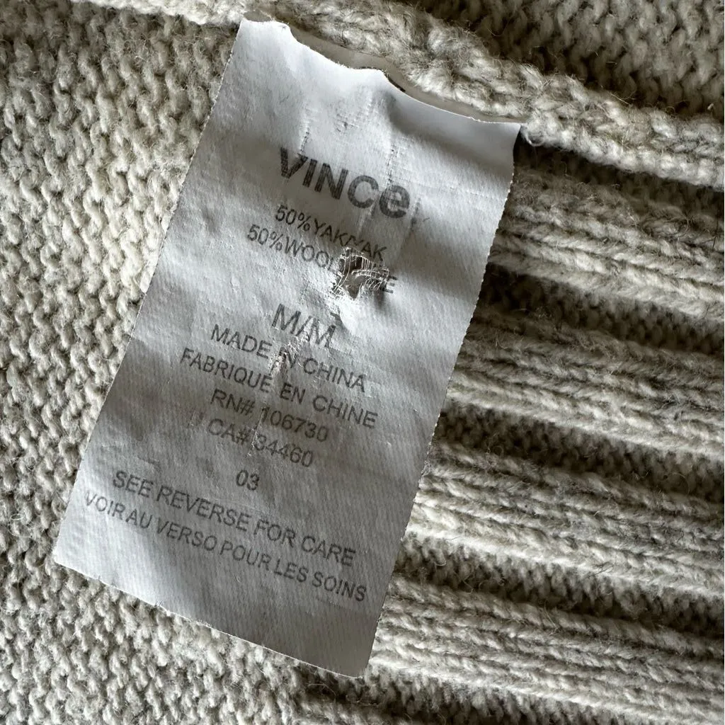 Vince Soft Cream Open-Front Sweater - Image 6