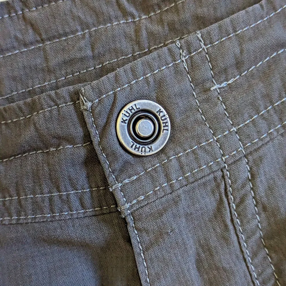 KUHL Kendra Hiking Pants Khaki Green Gray Womens 10 Camping Outerwear Gorpcore - Image 8