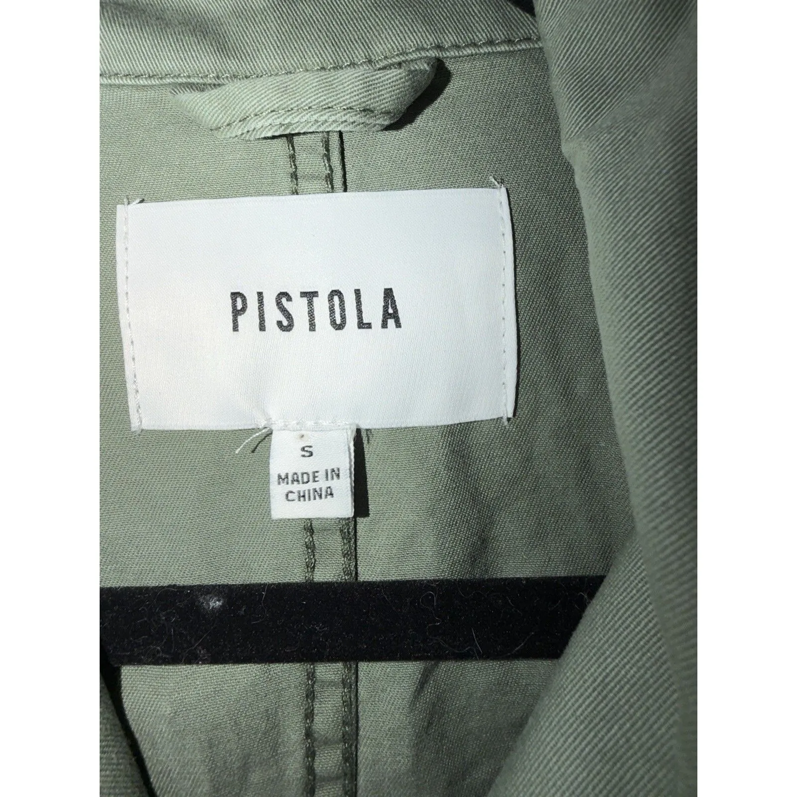 PISTOLA Grover Field Suit Jumpsuit Sage Green Daisy Embroidery Women's Size S - Image 3