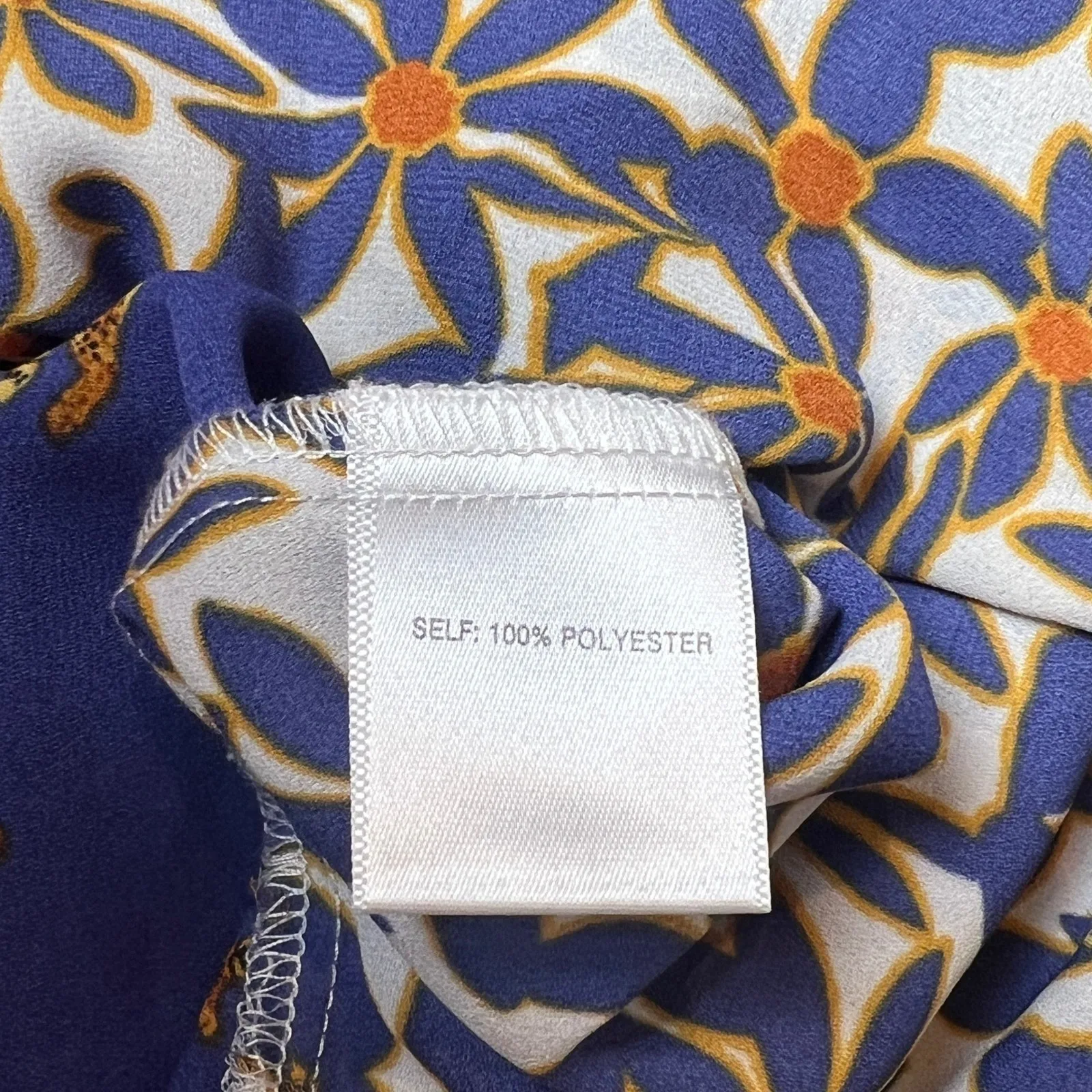 Rose + Olive Women's Plus 1X Multicolor Button Front Blouse Mixed Print - Image 8