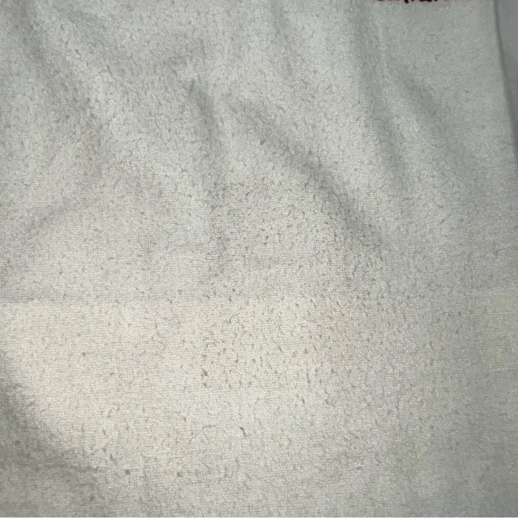 Salvatore Ferragamo Ex-Large White Cotton Flannel Dust Bag-Red Logo/Drawstring - Image 3