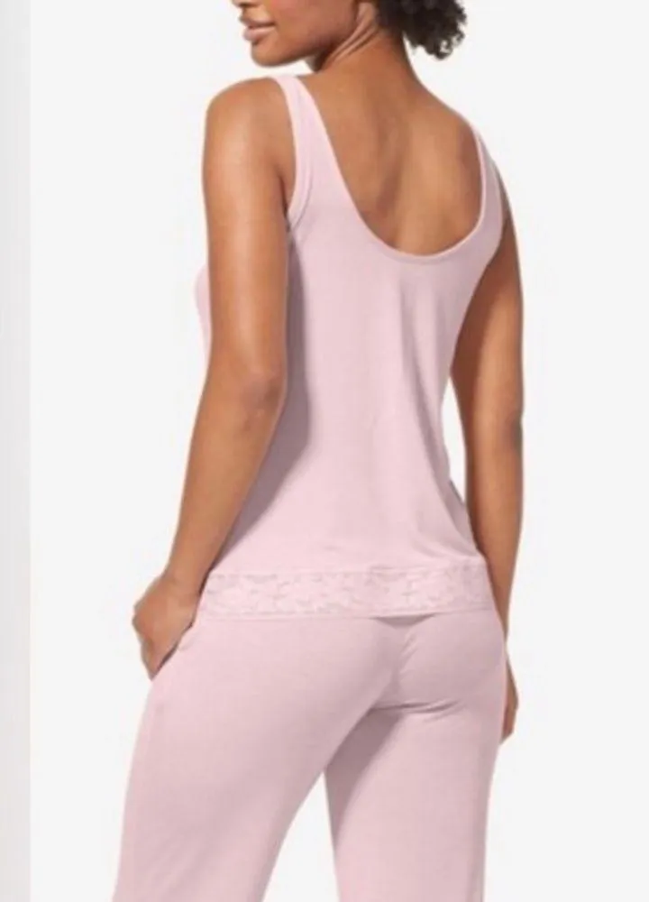 NWT $58‎ TOMMY JOHN W SS PJ LACE TANK ( M ) Pink Size M - Image 2