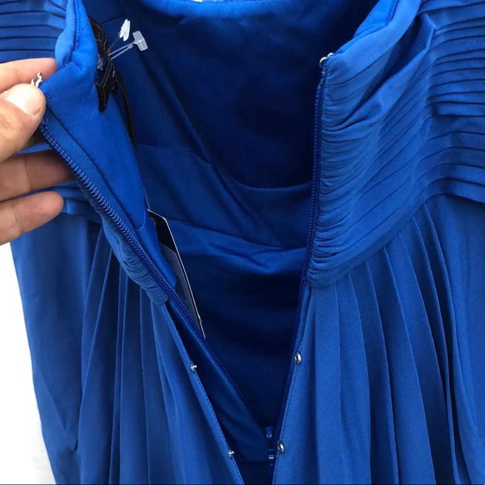 NWT BCBGmaxazaria Womens size XS larkspur Blue bubble hem sleeveless dress - Image 7