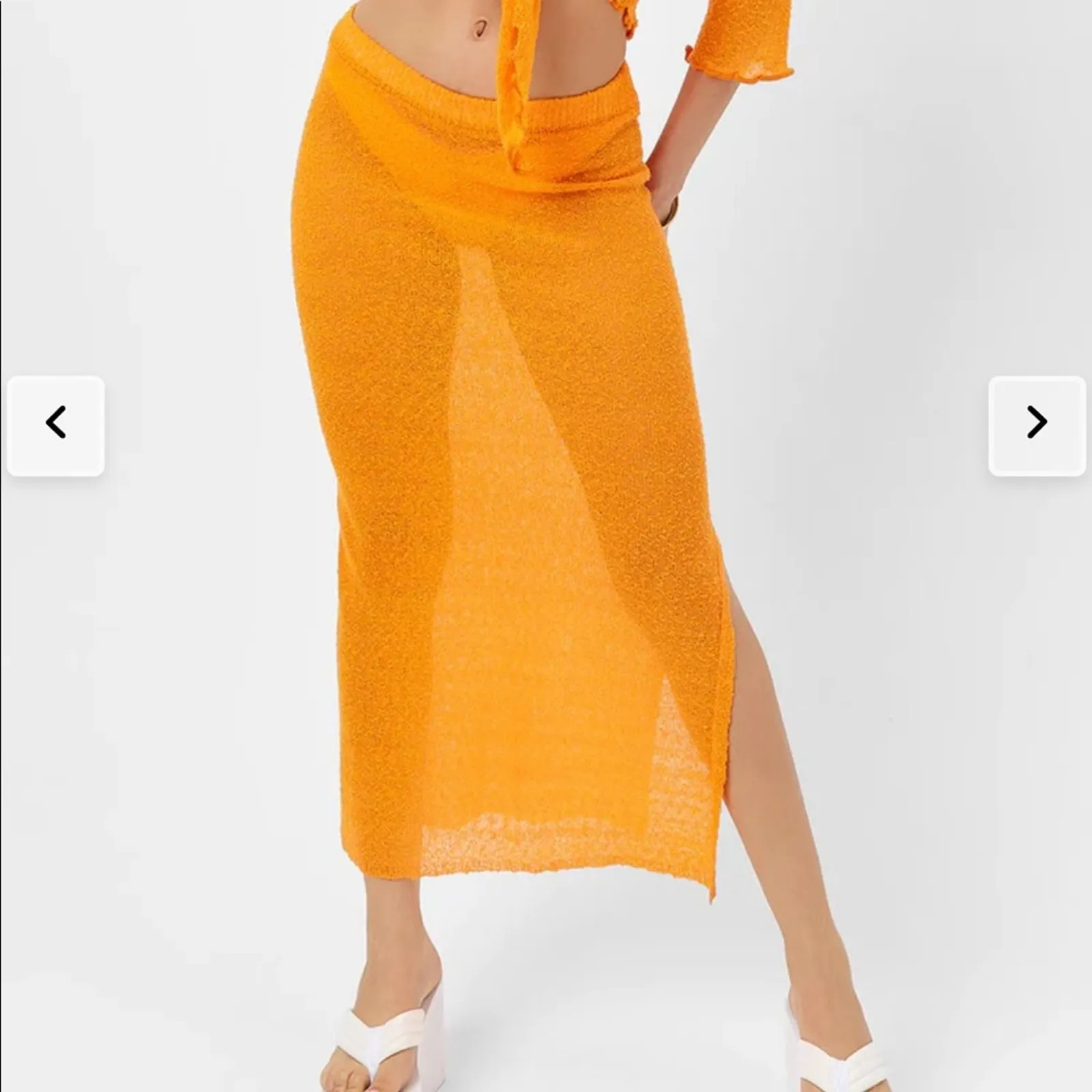 Frankie’s Bikinis - Opal Mini Skirt in Orange - Image 9