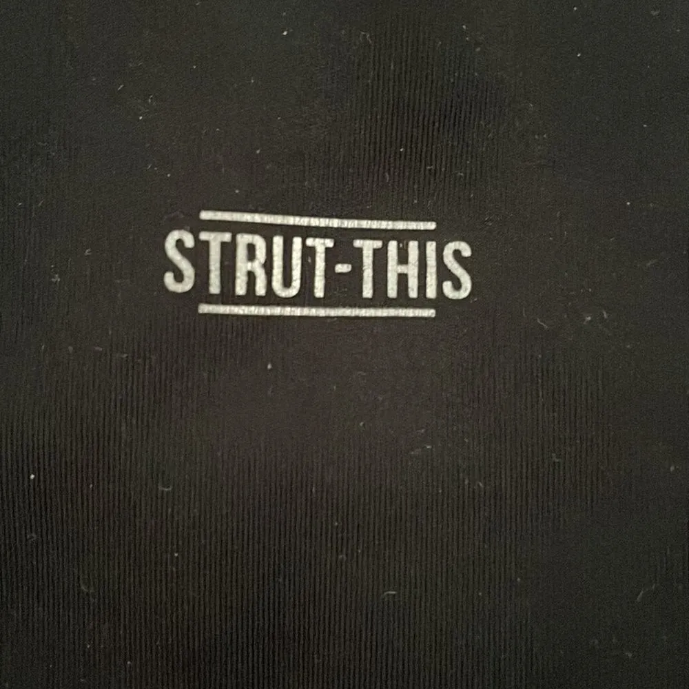 Strut This Black Mesh One-Size Leggings - Image 5