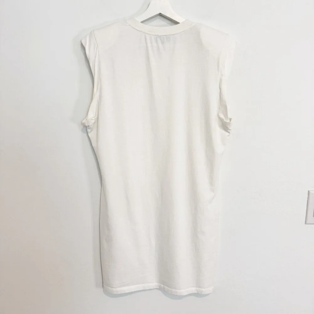 The Range  White Substance Cotton Dress Casual Minimalist Neutral Size Medium‎ - Image 9