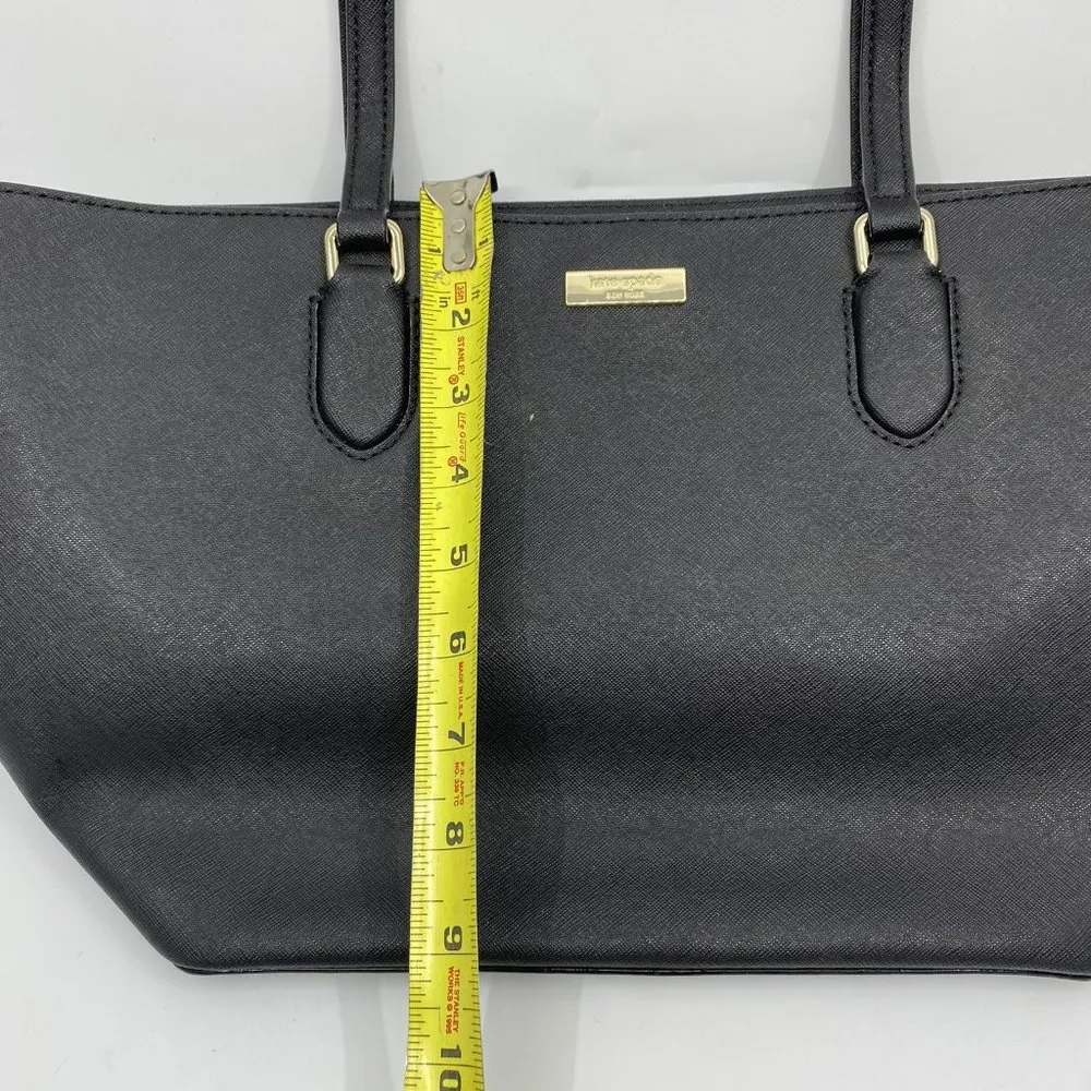 Kate Spade Black Large Saffiano Leather Tote Bag - Image 4