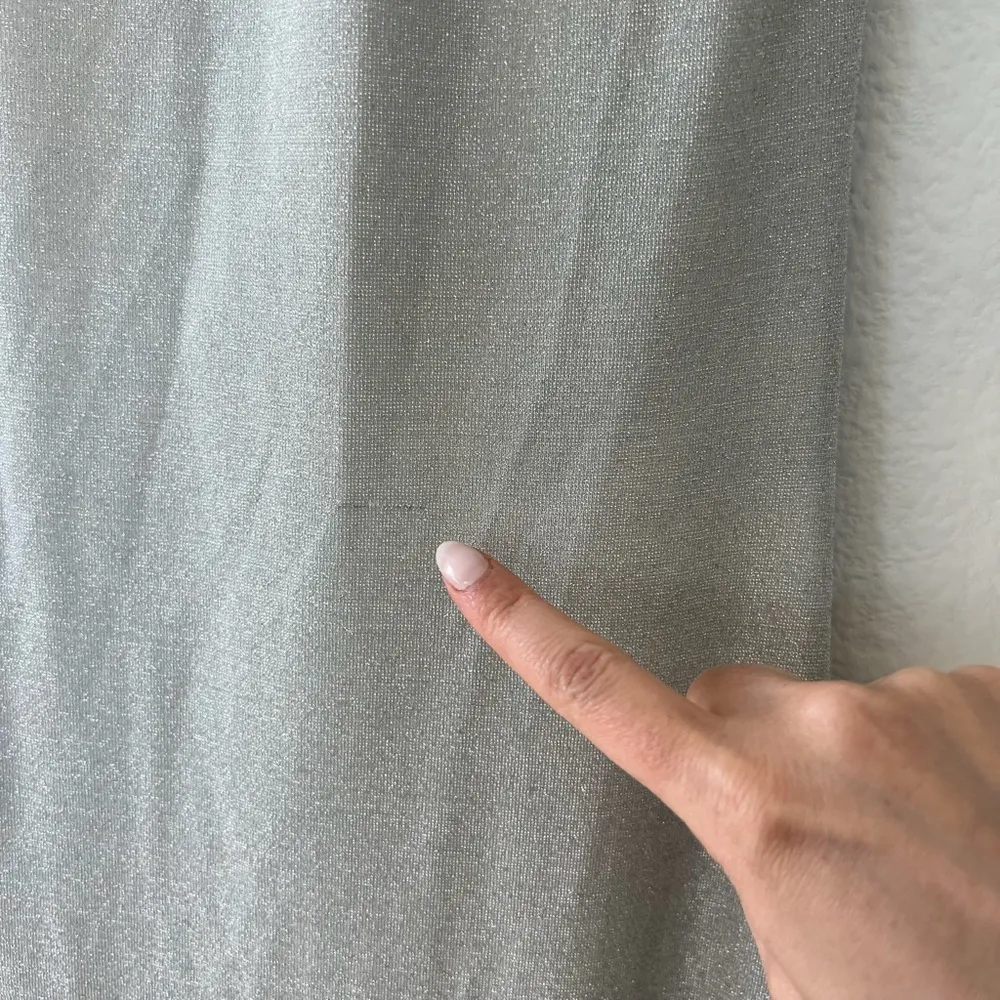 REFORMATION SELENE KNIT DRESS - SILVER SPARKLES - Image 7