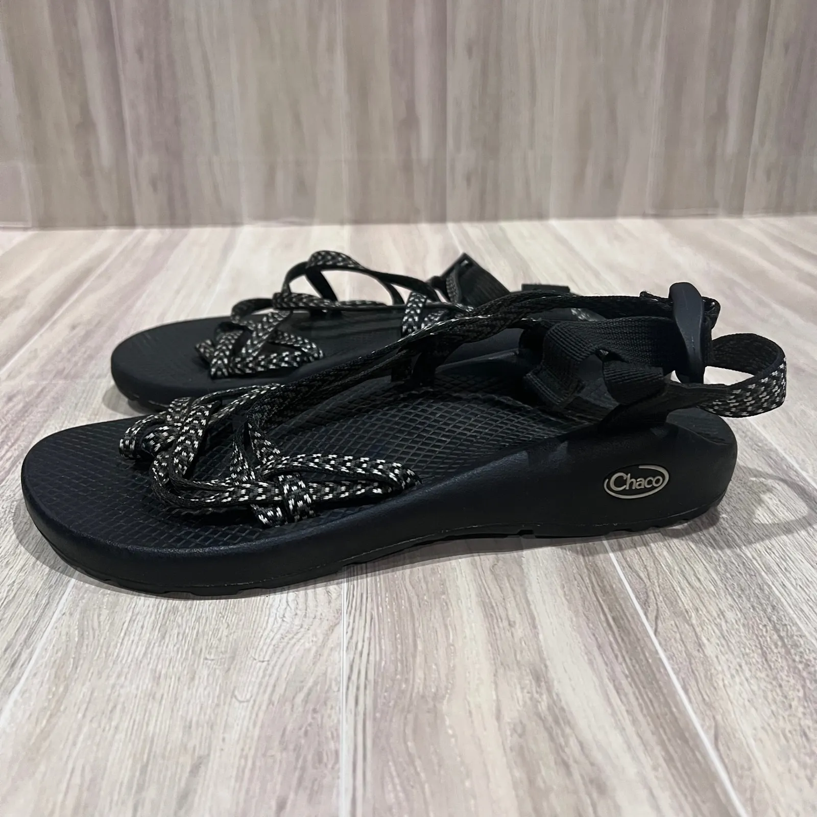 Cape Robbin Woven Thong Heeled Sandals Clear Strap Pointed Toe Heels Size 7.5 - Image 2