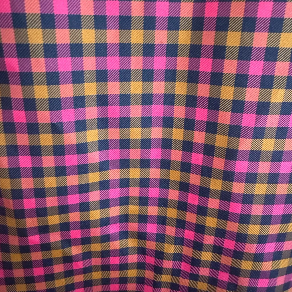 Argent gingham plaid blouse size 10 Pink - Image 6