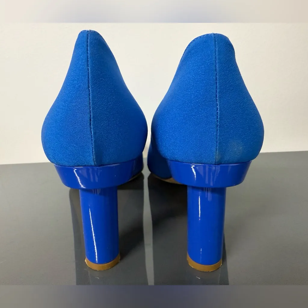 Tibi  Zo Pumps Blue Heels Size 38.5 - Image 4