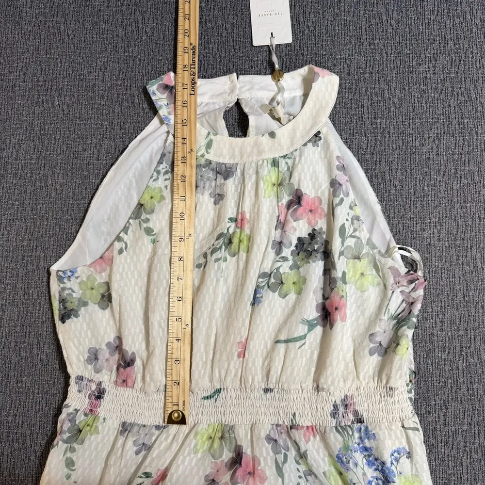 Ted Baker Pergola Tiered Halter Neck Midi Dress Size undefined - Image 15