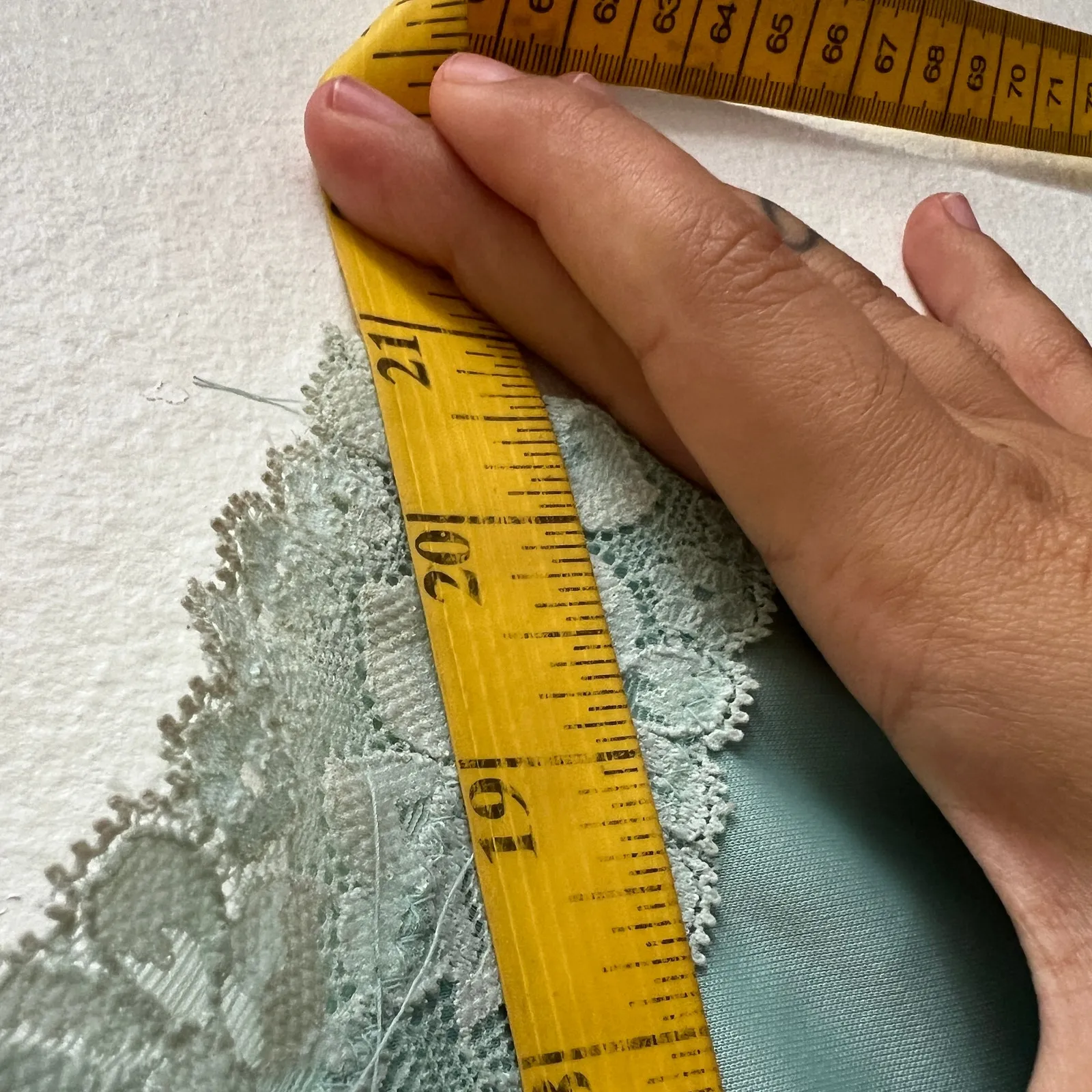 Vintage Lace‎ Trim Tank Top, Coquette Y2K Fairycore 2000s Pastel Soft Girl Large Blue - Image 5