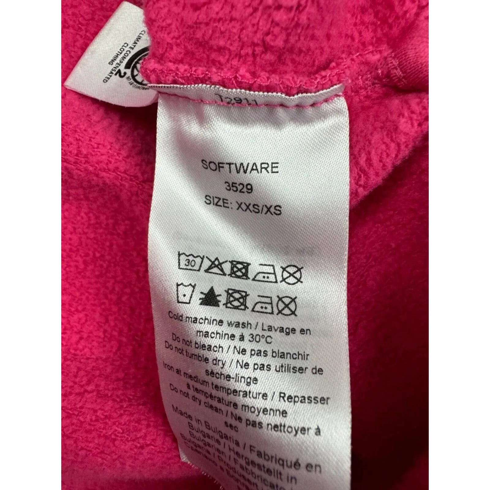 Ganni Hoodie Sweatshirt Womens 2XS/XS Pink Pullover Fleece Long Sleeve‎ - Image 5