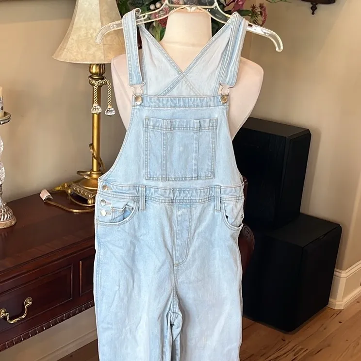 Light Blue Denim Overalls - Image 11