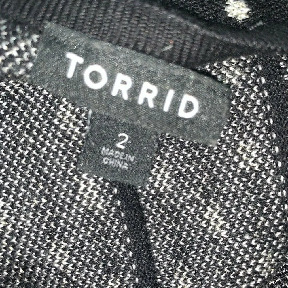 Torrid Womens Sleeveless Sweater Dress 2 2X 18 20 Black Silver Sparkly Holiday - Image 5