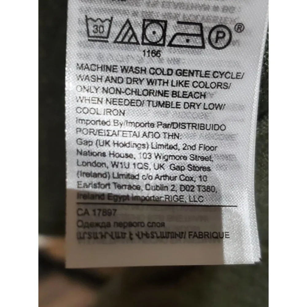 Banana Republic Women Green Polyester Round Neck Long Sleeve Knee Length Dress S - Image 12