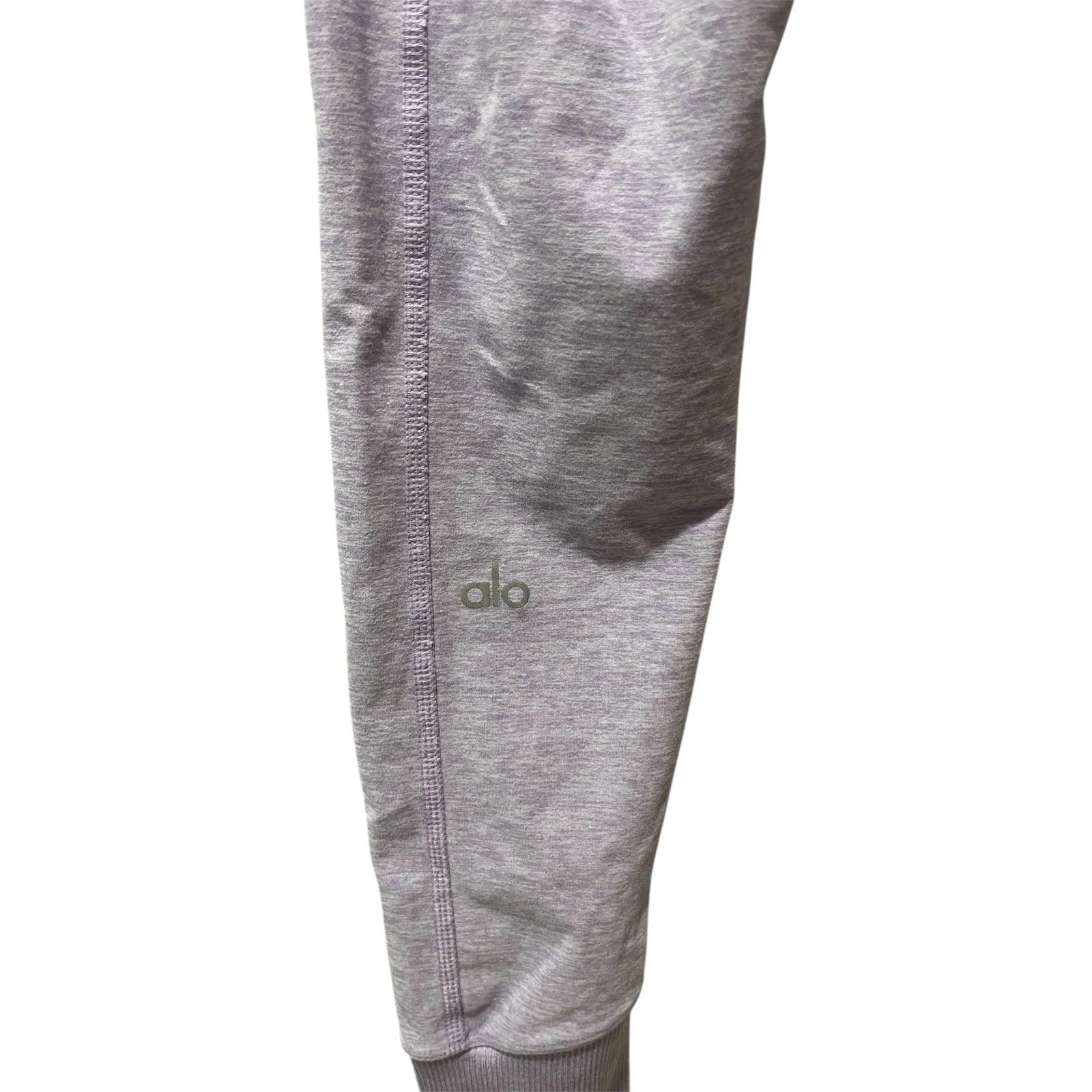 Alo Yoga High Waist Alosoft Lounge Leggings Size Medium Lilac Purple Heather - Image 4