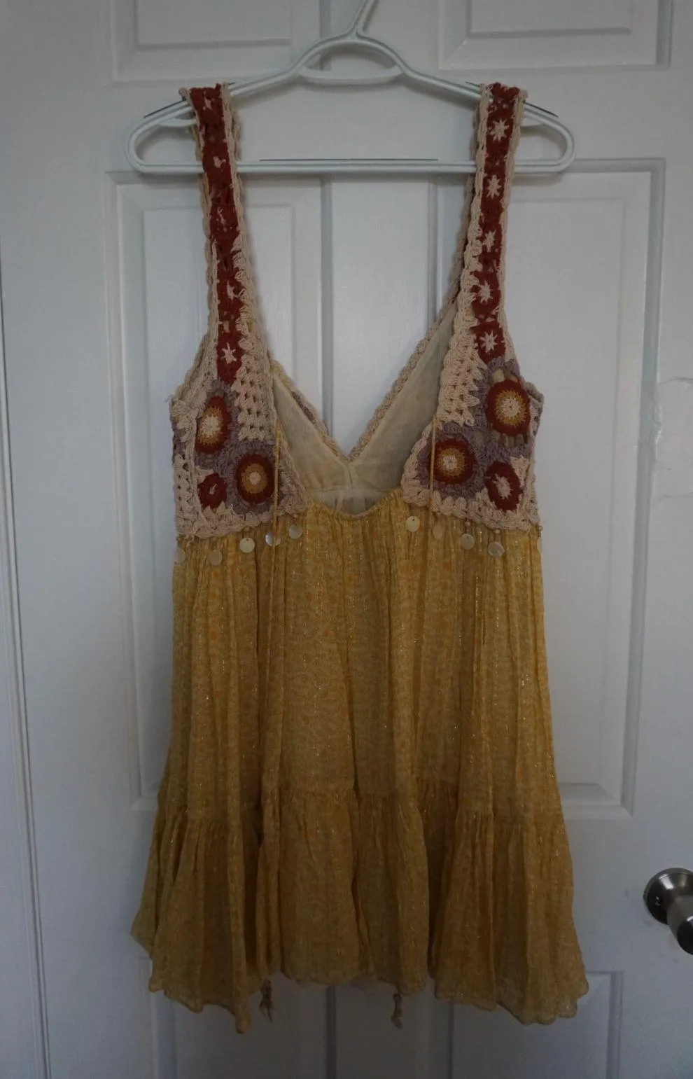 Knit Crochet Halter Dress - Image 3
