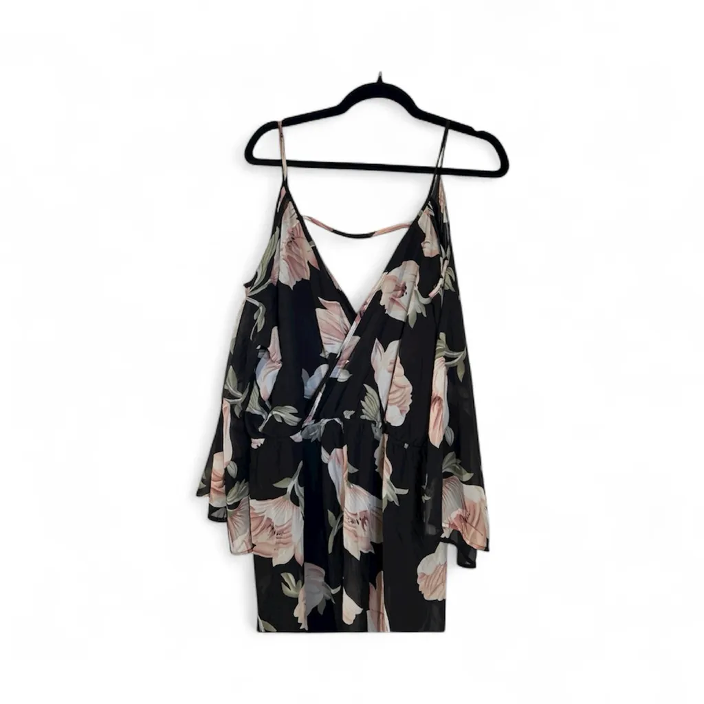 Charlotte Russe Black and Pink Floral Top - Image 4
