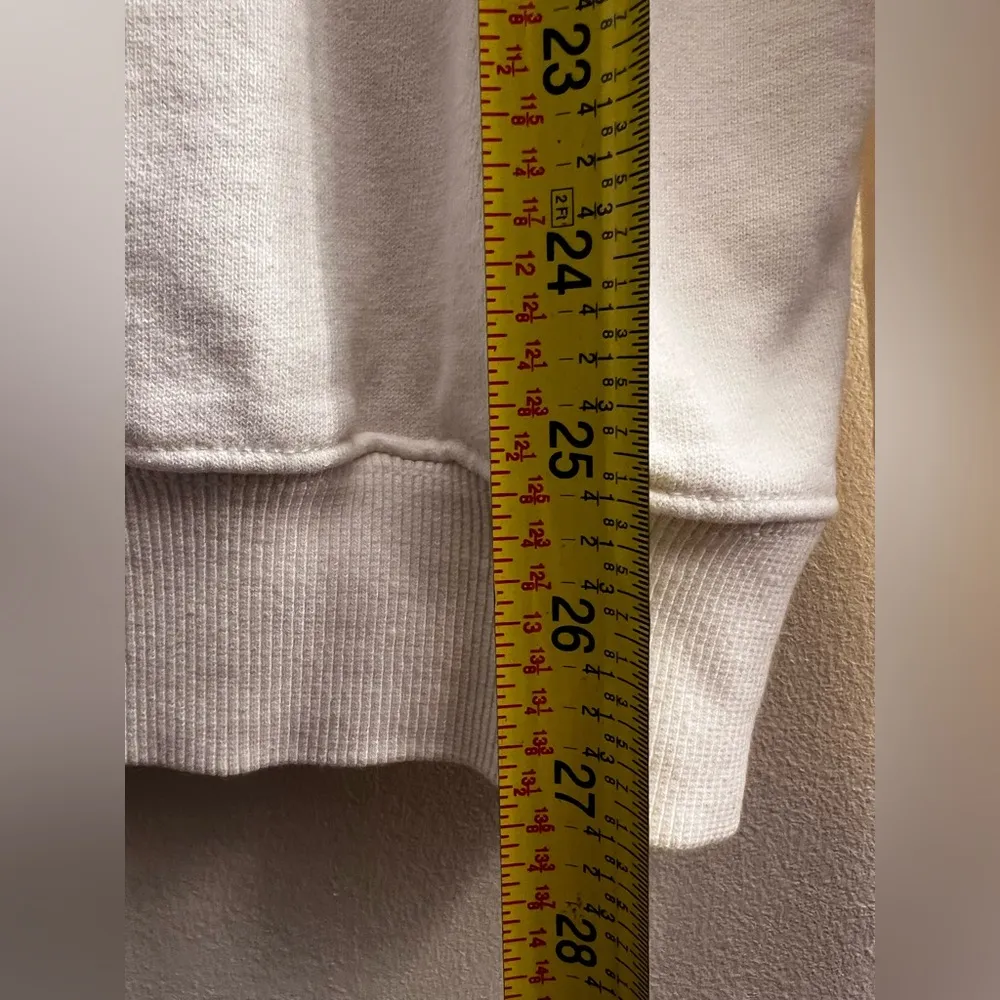 Aerie offline white tacos and tennis spell out sweatshirt long sleeve crew XS - Image 6